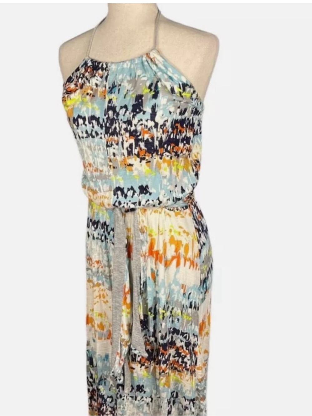 Michael Stars Collection Abstract Print Maxi Dress Size L